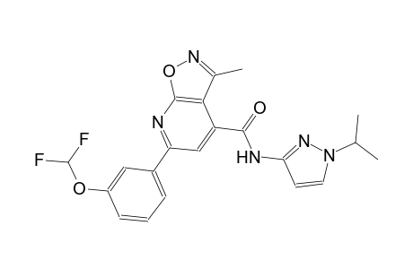 isoxazolo[5,4-b]pyridine-4-carboxamide, 6-[3-(difluoromethoxy)phenyl]-3-methyl-N-[1-(1-methylethyl)-1H-pyrazol-3-yl]-