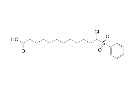 12-Chloro-12-(phenylsulfonyl)dodecanoaic acid