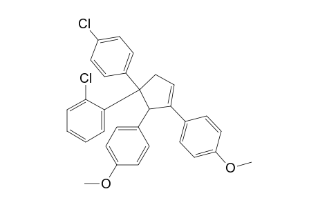 1,2-bis(p-Methoxyphenyl)-3-(p-chlorophenyl)-3-(2'-chlorophenyl)-cyclopent-5(1)-ene