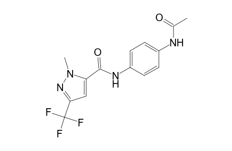 1H-Pyrazole-5-carboxamide, N-[4-(acetylamino)phenyl]-1-methyl-3-(trifluoromethyl)-