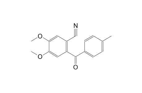 benzonitrile, 4,5-dimethoxy-2-(4-methylbenzoyl)-