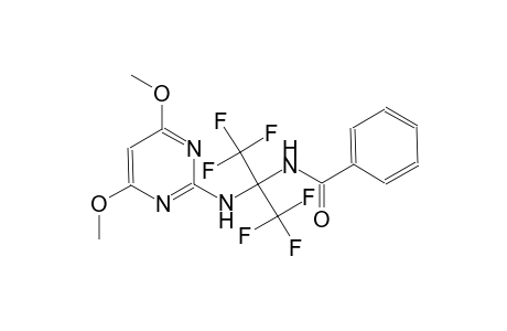 benzamide, N-[1-[(4,6-dimethoxy-2-pyrimidinyl)amino]-2,2,2-trifluoro-1-(trifluoromethyl)ethyl]-