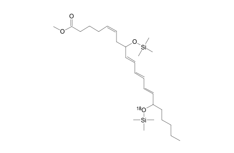 Methyl 8,15-di(trimethylsiloxy)eicosan-5(Z),9(E),11(E),13(E)-tetraenoate-15-18O
