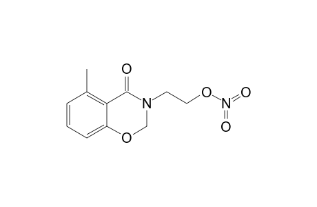 nitric acid 2-(4-keto-5-methyl-2H-1,3-benzoxazin-3-yl)ethyl ester
