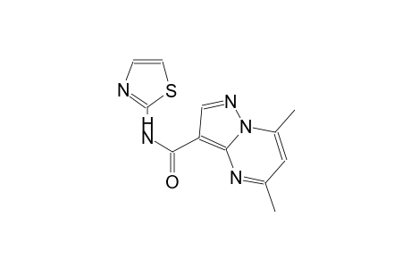 pyrazolo[1,5-a]pyrimidine-3-carboxamide, 5,7-dimethyl-N-(2-thiazolyl)-