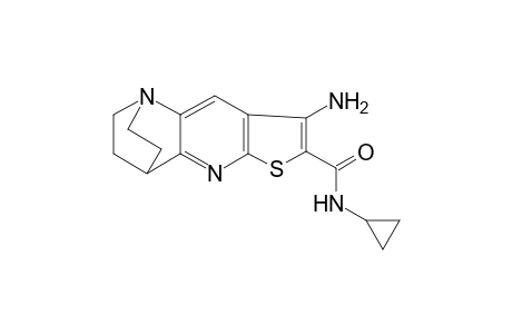 7-Thia-1,9-diazatetracyclo[9.2.2.0(2,10).0(4,8)]pentadeca-2,4(8),5,9-tetraene-6-carboxamide, 5-amino-N-cyclopropyl-