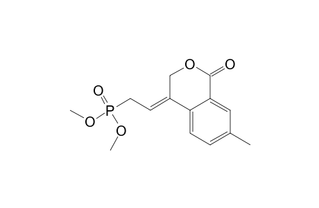 Phosphonic acid, [2-(7-methyl-1-oxo-1H-2-benzopyran-4(3H)-ylidene)ethyl]-, dimethyl ester, (Z)-