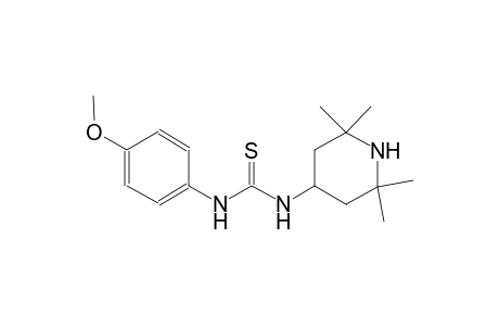 N-(4-methoxyphenyl)-N'-(2,2,6,6-tetramethyl-4-piperidinyl)thiourea