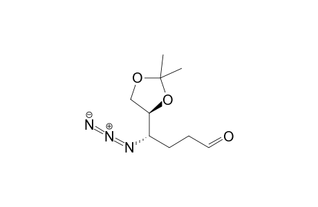 (4S)-4-azido-4-[(4S)-2,2-dimethyl-1,3-dioxolan-4-yl]butanal