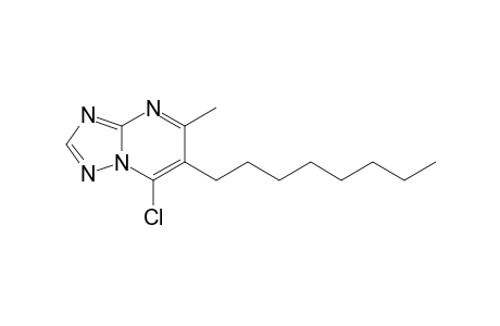 [1,2,4]Triazolo[1,5-a]pyrimidine, 7-chloro-5-methyl-6-octyl-
