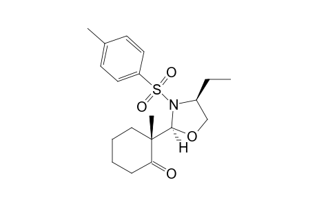 (2R)-2-[(2S,4S)-4-ethyl-3-(4-methylphenyl)sulfonyl-1,3-oxazolidin-2-yl]-2-methyl-cyclohexan-1-one