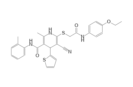 3-pyridinecarboxamide, 5-cyano-6-[[2-[(4-ethoxyphenyl)amino]-2-oxoethyl]thio]-1,4-dihydro-2-methyl-N-(2-methylphenyl)-4-(2-thienyl)-