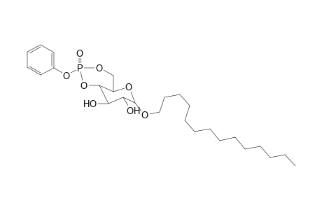 Tetradecyl .alpha.,D-glucopyranoside 4,6-(phenyl phosphate)