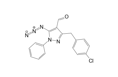 5-azido-3-(4-chlorobenzyl)-1-phenyl-pyrazole-4-carbaldehyde