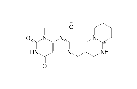 1-methyl-2-(4-{4-methyl-5,7-dioxo-1H,4H,5H,6H,7H-imidazo[4,5-b]pyridin-1-yl}butyl)piperidin-2-ylium chloride