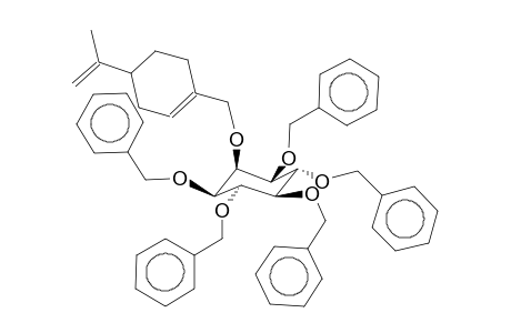 1,2,3,4,5-Pentabenzyloxy-6-(4-isopropenyl-cyclohex-1-enylmethyl)-cyclohexane