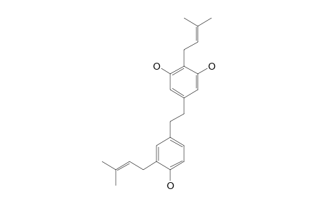 .alpha.,.alpha.'-Dihydro-3,5,4'-trihydroxy-4,5'-diisopentenylstilbene