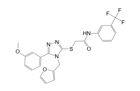 2-{[4-(2-furylmethyl)-5-(3-methoxyphenyl)-4H-1,2,4-triazol-3-yl]sulfanyl}-N-[3-(trifluoromethyl)phenyl]acetamide