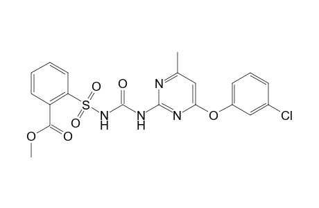 Benzoic acid, 2-[[[[[4-(3-chlorophenoxy)-6-methyl-2-pyrimidinyl]amino]carbonyl]amino]sulfonyl]-, methyl ester