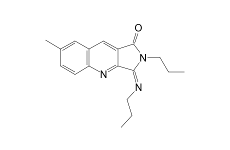 (3E)-7-Methyl-2-propyl-3-[(E)-propylimino]-2,3-dihydro-1H-pyrrolo[3,4-b]quinolin-1-one