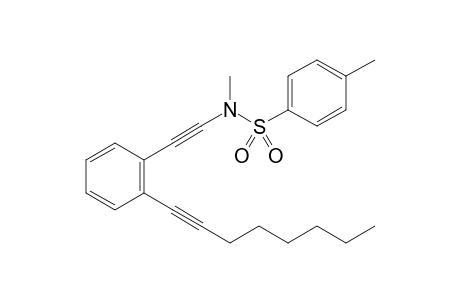 N,4-dimethyl-N-((2-(oct-1-yn-1-yl)phenyl)ethynyl)benzenesulfonamide