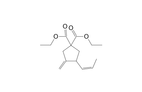 Diethyl 3-Methylene-4-propenylcyclopentane-1,1-dicarboxylate