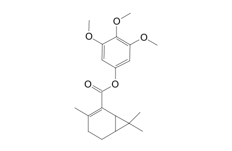 3,7,7-Triimethylbicyclo[4.1.0]hept-2-en-2-yl 3',4',5'-trimethoxybenzoate