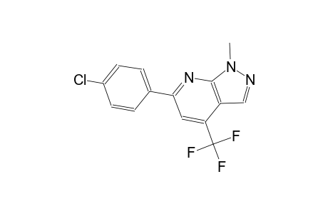 1H-pyrazolo[3,4-b]pyridine, 6-(4-chlorophenyl)-1-methyl-4-(trifluoromethyl)-