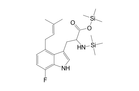 7-Fluoro-4-(dimethylally)tryptophan bis(trimethylsilyl) deveritive
