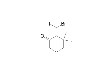 (2Z)-2-[bromanyl(iodanyl)methylidene]-3,3-dimethyl-cyclohexan-1-one