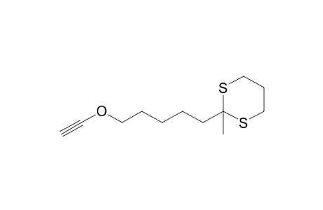 2-[5-(Ethynyloxy)pentyl]-2-methyl-1,3-dithiane