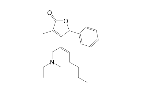 3-Methyl-4-[1'-(diethylamino)hepta-2'(Z)-en-2'-yl]-5-phenylfuran-2(5H)-one