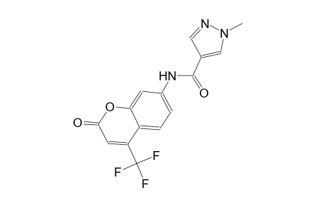 1-methyl-N-[2-oxo-4-(trifluoromethyl)-2H-chromen-7-yl]-1H-pyrazole-4-carboxamide