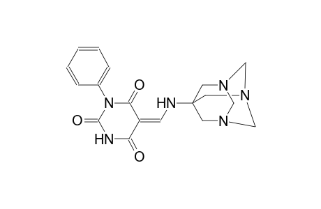 (5Z)-1-phenyl-5-[(1,3,5-triazatricyclo[3.3.1.1~3,7~]dec-7-ylamino)methylene]-2,4,6(1H,3H,5H)-pyrimidinetrione