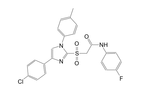 2-{[4-(4-chlorophenyl)-1-(4-methylphenyl)-1H-imidazol-2-yl]sulfonyl}-N-(4-fluorophenyl)acetamide