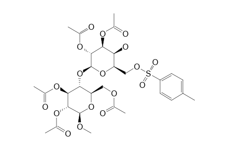 METHYL-2,3-DI-O-ACETYL-6-O-PARA-TOLUENESULFONYL-BETA-D-GALACTOPYRANOSYL-(1,4)-2,3,6-TRI-O-ACETYL-BETA-D-GLUCOPYRANOSIDE