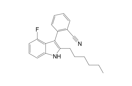 2-(4-Fluoro-2-hexyl-1H-indol-3-yl)benzonitrile