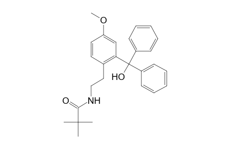 N-[2-(4-Methoxy-2-(diphenylhydroxymethyl)phenyl)ethyl]pivalamide