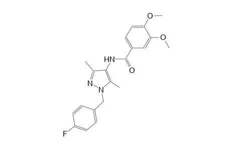 N-[1-(4-fluorobenzyl)-3,5-dimethyl-1H-pyrazol-4-yl]-3,4-dimethoxybenzamide