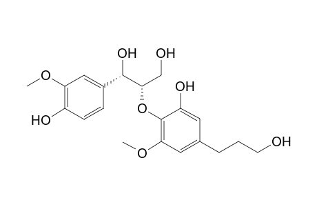 (7S,8R)-1-(4-Hydroxy-3-methoxyphenyl)-2-O-(6-hydroxy-2-methoxy-4-omgahydroxypropylphenyl)propane-1,3-diol