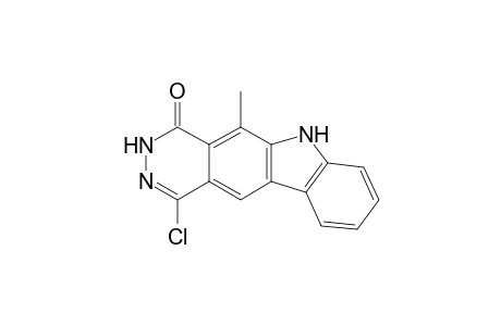 1-Chloro-4,6-dihydro-5-methyl-3H-pyridazino[4,5-b]carbazol-4-one