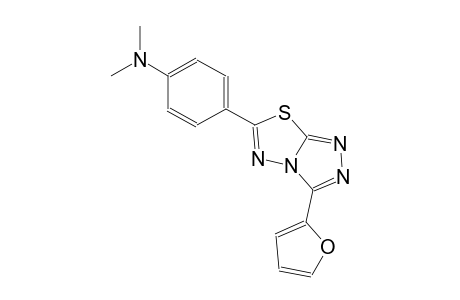4-[3-(2-furyl)[1,2,4]triazolo[3,4-b][1,3,4]thiadiazol-6-yl]-N,N-dimethylaniline