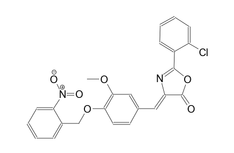 (4Z)-2-(2-chlorophenyl)-4-{3-methoxy-4-[(2-nitrobenzyl)oxy]benzylidene}-1,3-oxazol-5(4H)-one
