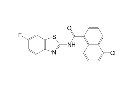 5-chloro-N-(6-fluoro-1,3-benzothiazol-2-yl)-1-naphthamide