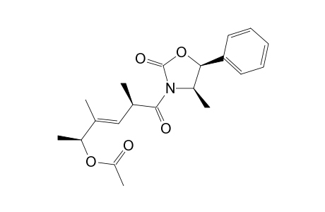 (2'R,5'S,4R,5S)-(E)-3-(2'.4'-Dimethyl-5-acetoxy-3-hexenoyl)-4-methyl-5-phenyl-1,3-oxazolidin-2-one