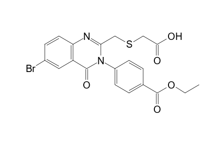 2-[[6-bromanyl-3-(4-ethoxycarbonylphenyl)-4-oxidanylidene-quinazolin-2-yl]methylsulfanyl]ethanoic acid