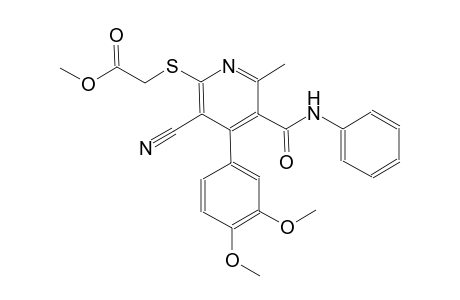 acetic acid, [[3-cyano-4-(3,4-dimethoxyphenyl)-6-methyl-5-[(phenylamino)carbonyl]-2-pyridinyl]thio]-, methyl ester