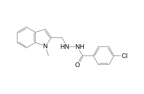 p-chlorobenzoic acid, 2-[(1-methylindol-2-yl)methyl]hydrazide