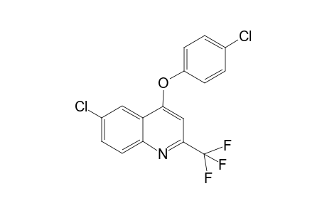 Quinoline, 6-chloro-4-(4-chlorophenoxy)-2-trifluoromethyl-