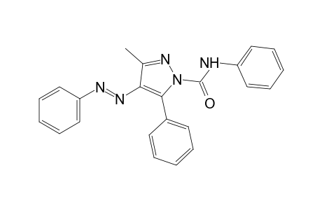 N,5-diphenyl-3-methyl-4-(phenylazo)pyrazole-1-carboxamide